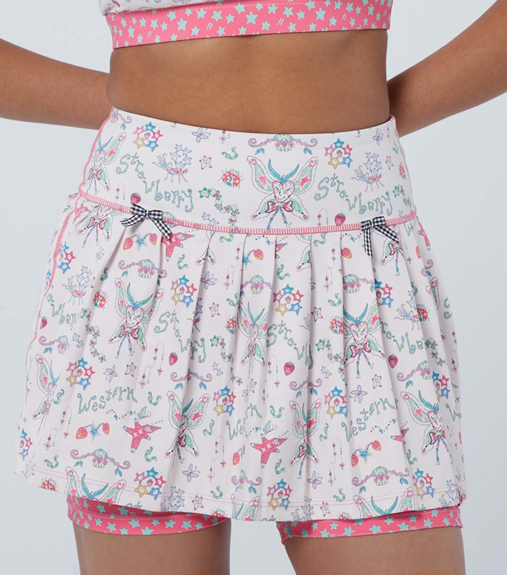 strawberry western, pleated skirt, shop kathleen