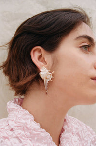 earrings, shell earrings, pearl earrings, kunst, shop kunst, kathleen, los angeles, boutique, upcycling, recycled 