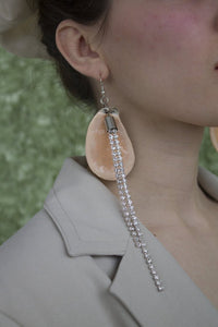Earrings, shell earrings, oyster earrings, pearl earrings, kunst, shop kunst, kathleen, los angeles, shop kathleen, boutique