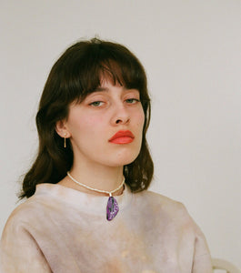 Papillon Necklace - Purple