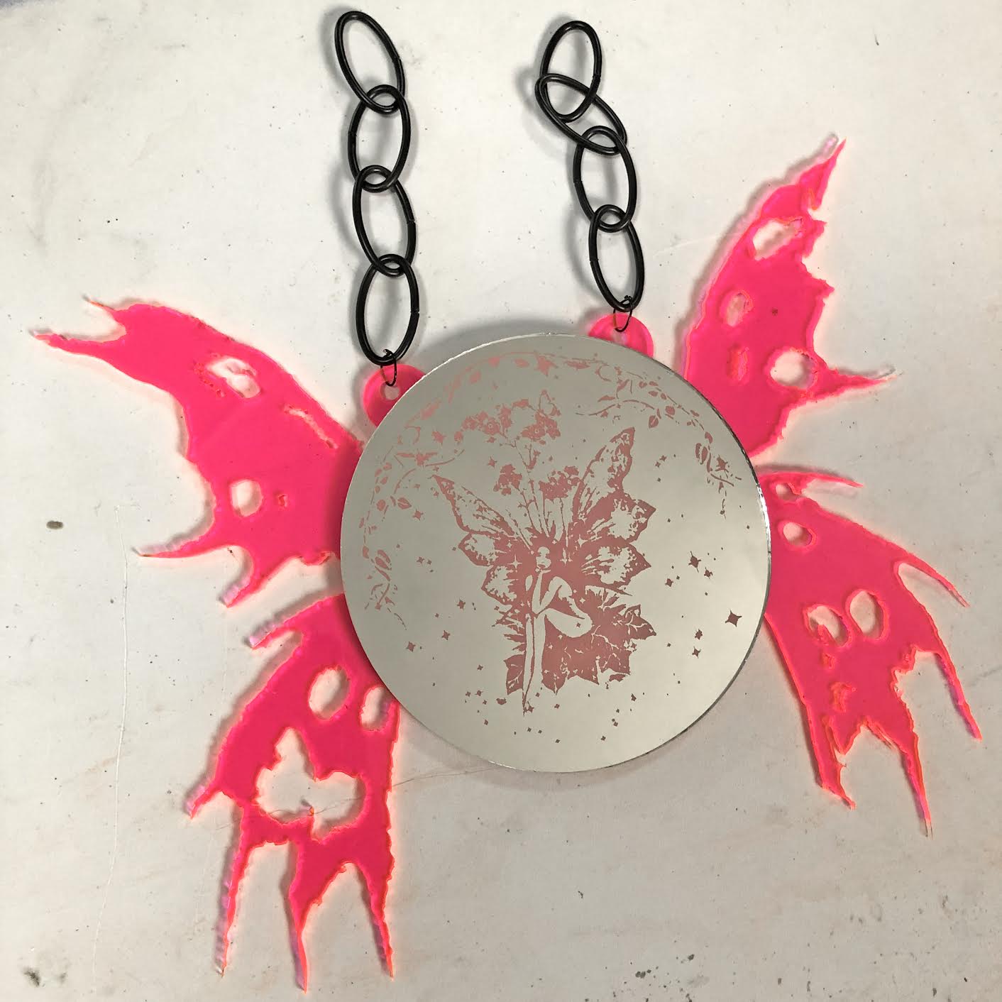 Fairy Winged Hanging Mirror