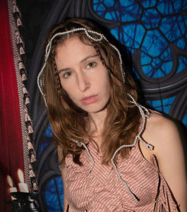 Deska, Deska Jewelry, Pearl, Headpiece, Head Jewelry, Hair Jewelry, Handmade, Los Angeles, Los Angeles Boutique, Independent Designer, Independent Artist, Kathleen, Shop Kathleen, Kathleen Los Angeles, Costume Headpiece, Costume Jewelry