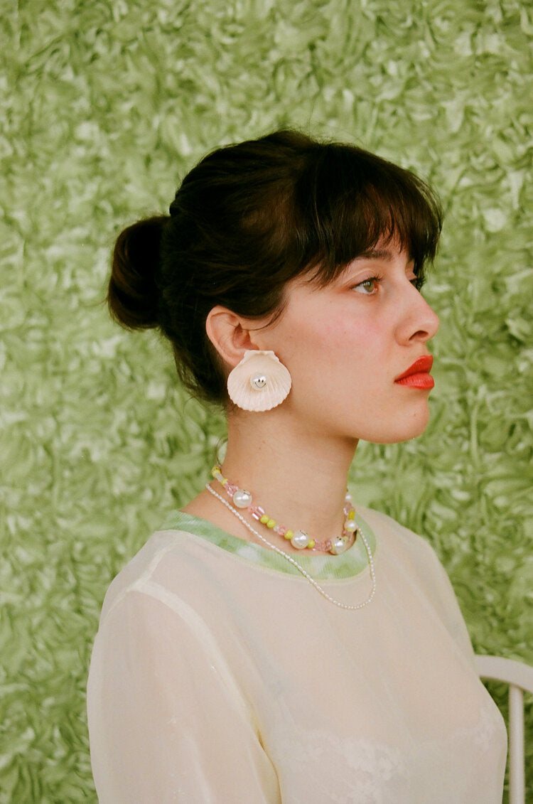 kunst, shop kunst, shell earring, sustainable, recycled, upcylcing, kathleen, shop kathleen, los angeles, boutique