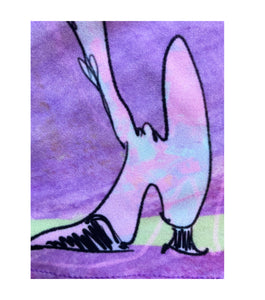Gabrielle Rosenstein, Elf, printed, Kathleen, Kathleen Los Angeles, Independent Boutique, Independent Artist, Los Angeles Boutique, Independent Designer, Los Angeles Artist, independent fashion, hand drawn, artist tank top, lady top, velour top, criss cross tank, purple tank, fuzzy tank, star tank, shoe tank, fairy tank top, elf tank top, illustrated top, bunny lady, alien lady top