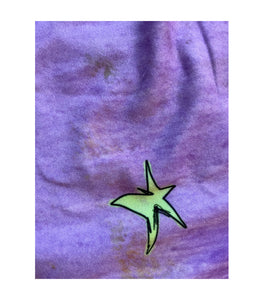 Gabrielle Rosenstein, Elf, printed, Kathleen, Kathleen Los Angeles, Independent Boutique, Independent Artist, Los Angeles Boutique, Independent Designer, Los Angeles Artist, independent fashion, hand drawn, artist tank top, lady top, velour top, criss cross tank, purple tank, fuzzy tank, star tank, shoe tank, fairy tank top, elf tank top, illustrated top, bunny lady, alien lady top
