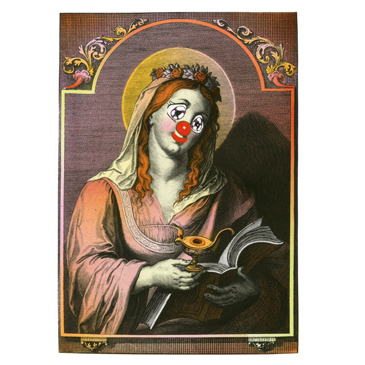 poster, adrienne kammerer, print, harlequin prankster