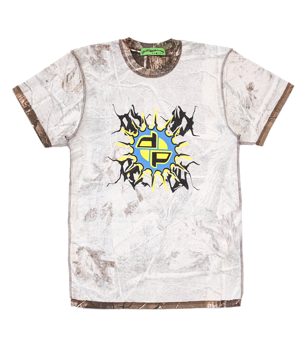 recycled tshirts, upcycled, camo tee, screenprinted tshirt, made in new york, delicate porcelain, kathleen, shop kathleen, independent designer, independent artist, independent fashion, handmade, kathleen, kathleen los angeles, independent boutique, sustainable fashion
