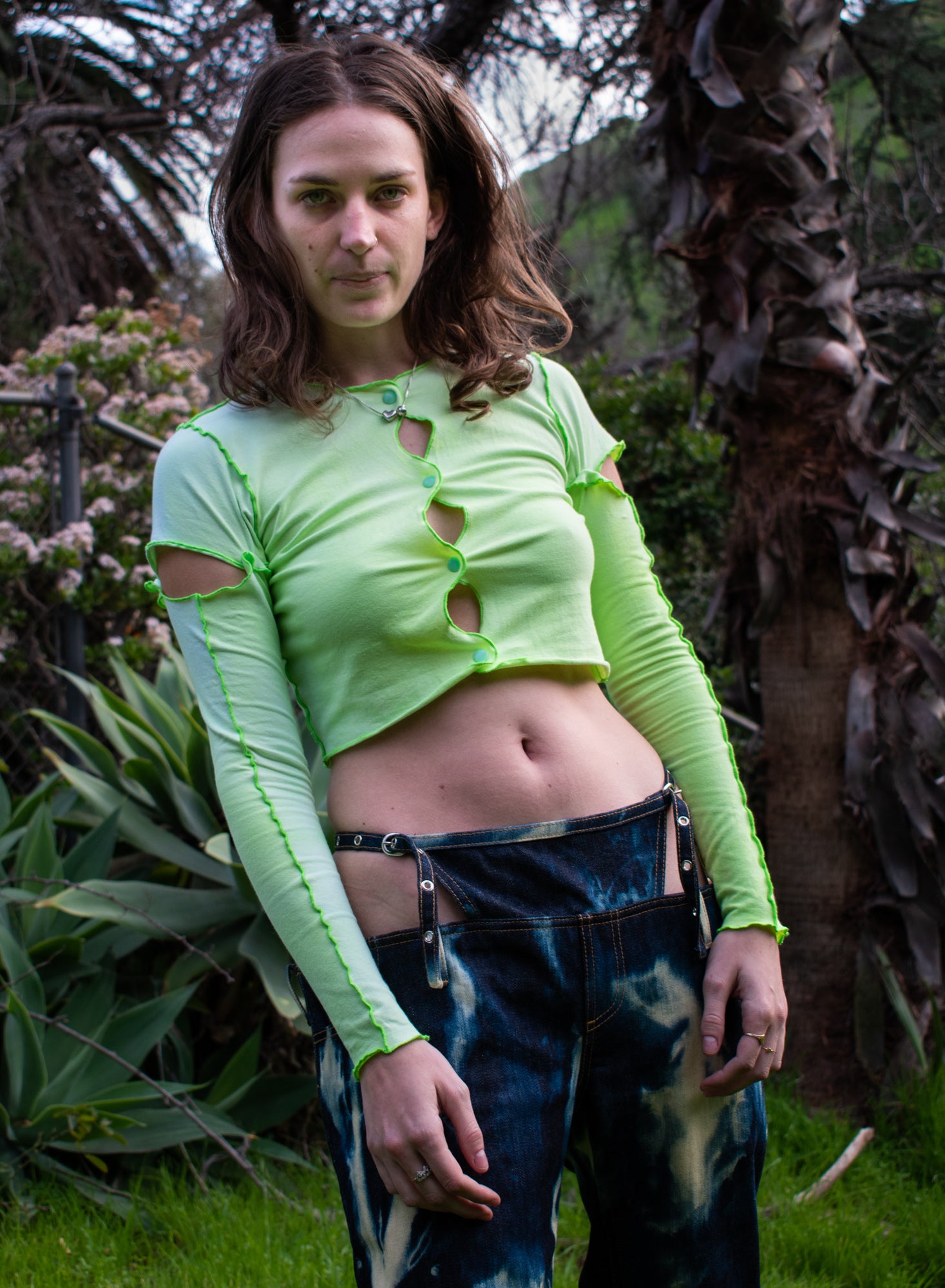 Merritt Snap Top Green