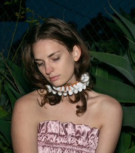 handmade leather ruff collars, katy mcroberts, choker, collar