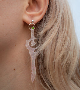 earrings, emma pryde, handmade, dagger, sword, shop kathleen, kathleen, los angeles, handmade, crystal, lasercut, kathleen los angeles, shop kathleen, kathleen la, crystal earrings, emma pryde earrings, emma pryde necklaces,