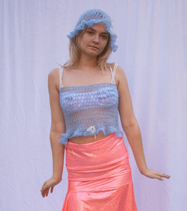 Kathleen, Shop Kathleen, Independent Designer, Crochet Top, Sustainable, Mohair Top, Los Angeles Boutique, Cat Randall Duffy, Crandall Duffy