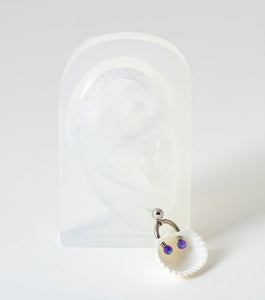 Opalite Ark Single Earring - Violet Opal