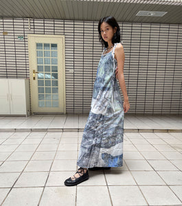 Sophie wang, Los Angeles, Kathleen, shop Kathleen, taiwan Taipei, rise, Rhode Island School of design, art, digital art, digital print, made in Taiwan, glam cult magazine, metal magazine, experimental, experimental fashion, sacred objects, trinkets, artist, designer, knitwear, print design, dress, dresses, mid length, tank, summer, summer dress, printed dress, handmade, one of a kind