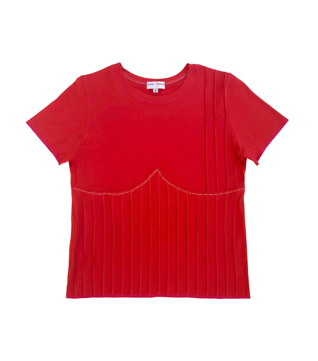 Bustier Tee, Stitch Tee, Independent Designer, Independent Artist, One of a kind fashion, Baby tee, Los Angeles Designer, Shop Kathleen, Kathleen Los Angeles, Los Angeles Boutique, Greta Garmel
