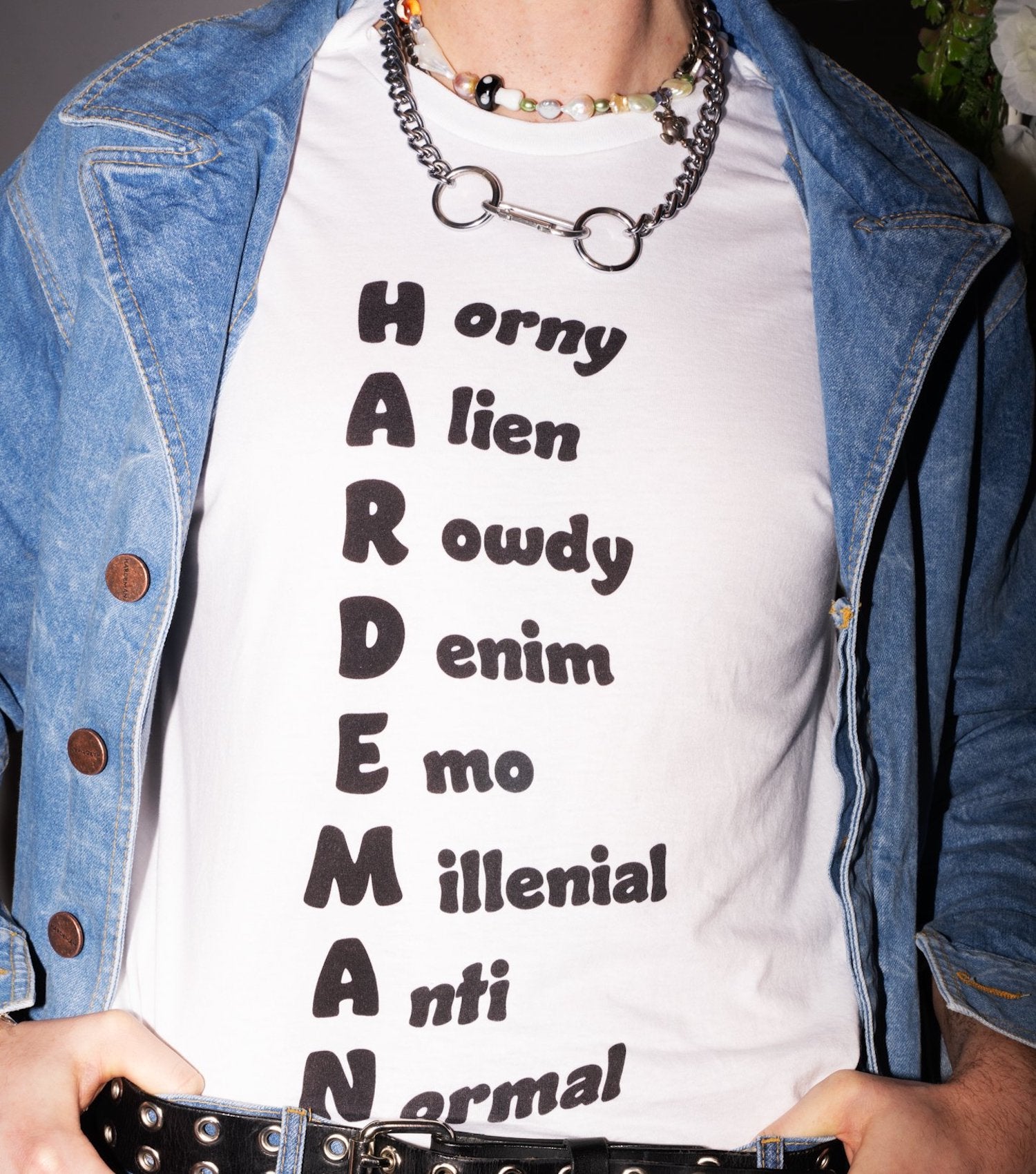 Hardeman, Hardeman Denim, Acrostic Tee, Logo Tee, Made in Los Angeles, Tshirt, Graphic Tee, Tanga Jeans, Sophie Hardeman, Cotton Tee, Long Sleeve Tshirt, Kathleen, Kathleen Los Angeles, Los Angeles Boutique, independent fashion, independent designer, independent artist, NYFW