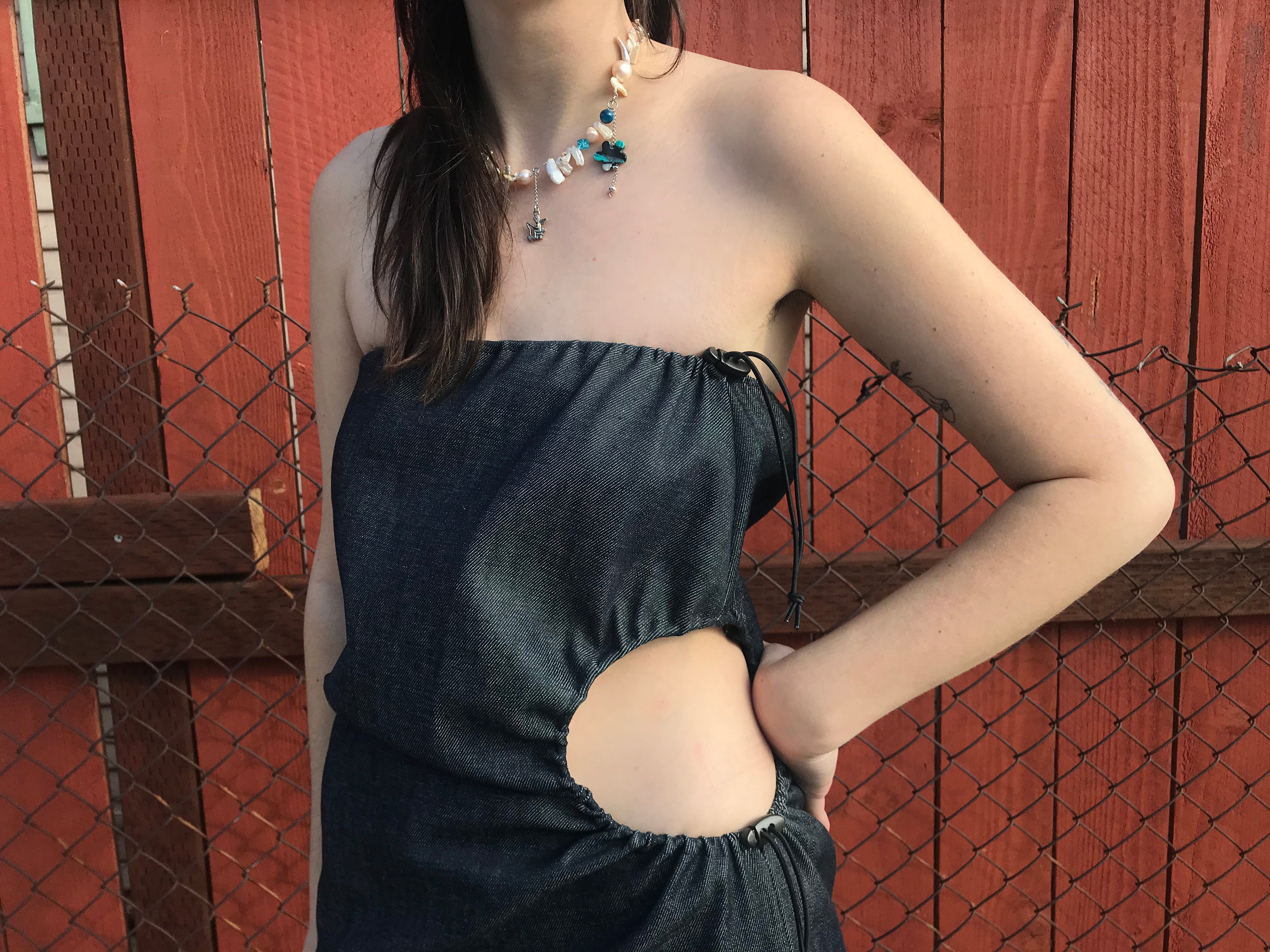 Bite Dress, Ka He, Los Angeles, Lace-Up, Kathleen Los Angeles