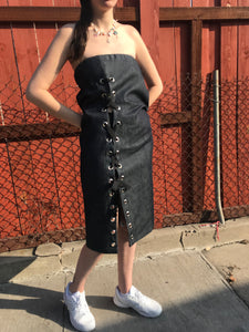 Bite Dress, Ka He, Los Angeles, Lace-Up, Kathleen Los Angeles