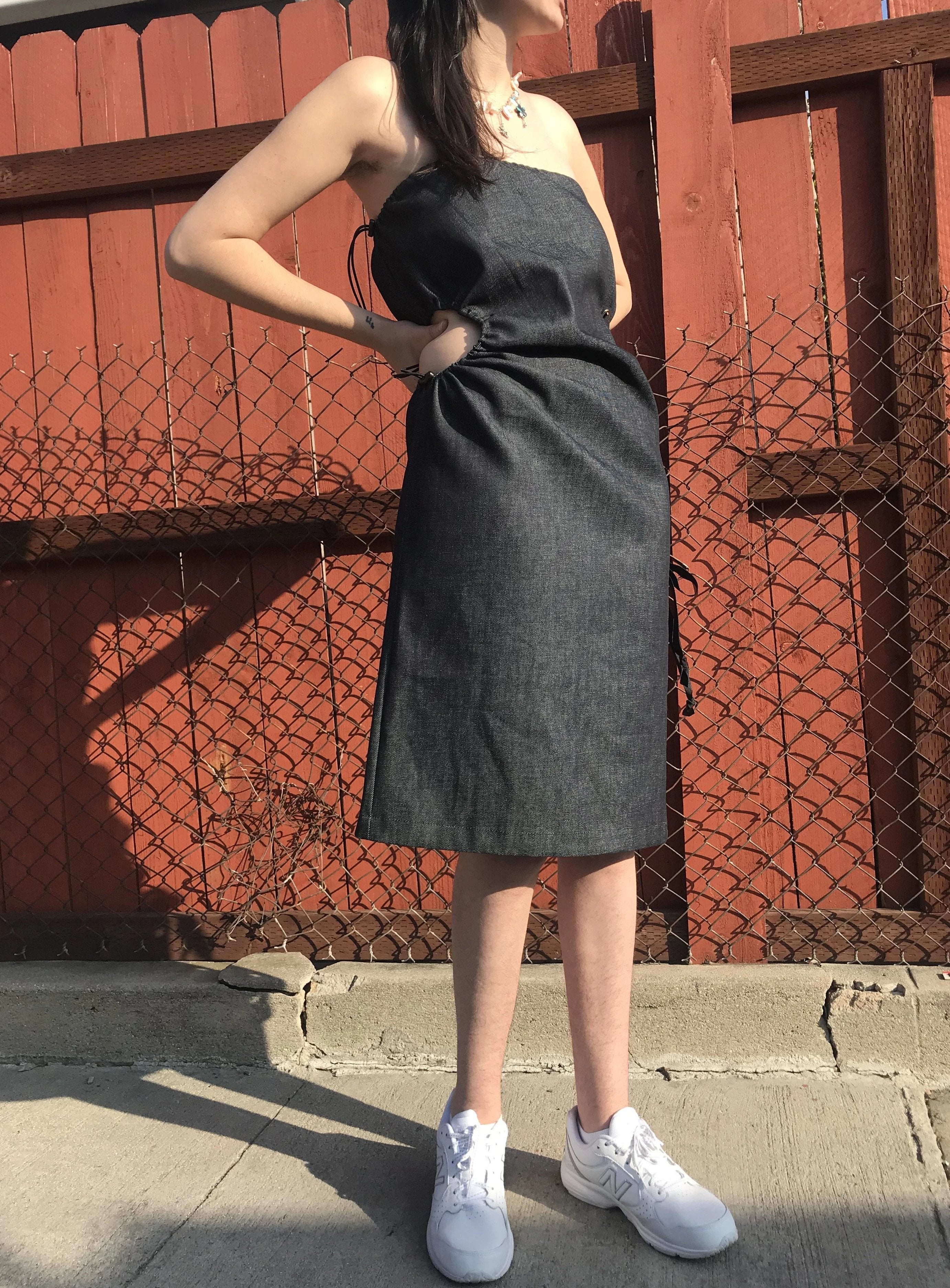 Bite Dress, Ka He, Los Angeles, Lace-Up, Kathleen Los Angeles