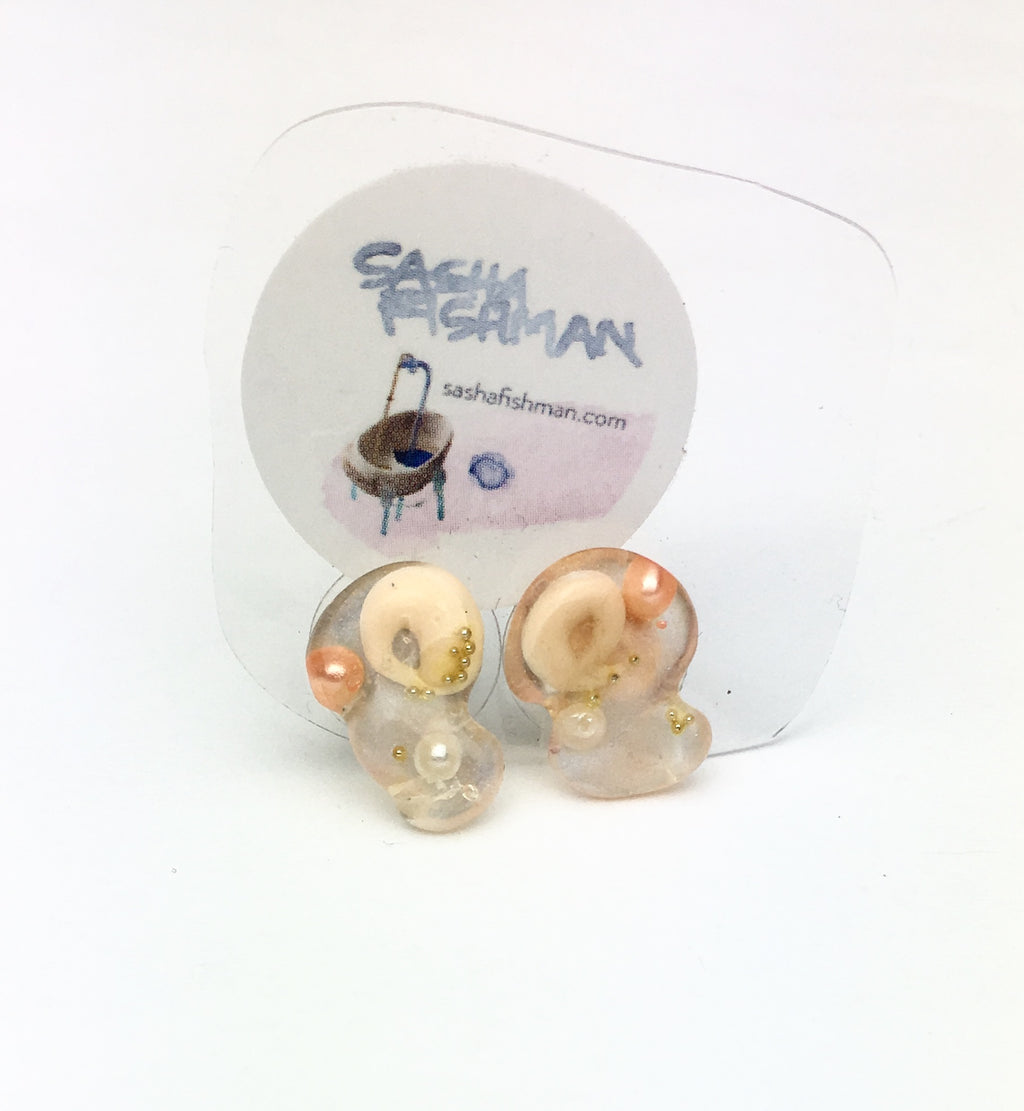 Resin, Earrings, Sasha Fishman, Kathleen, Shop Kathleen