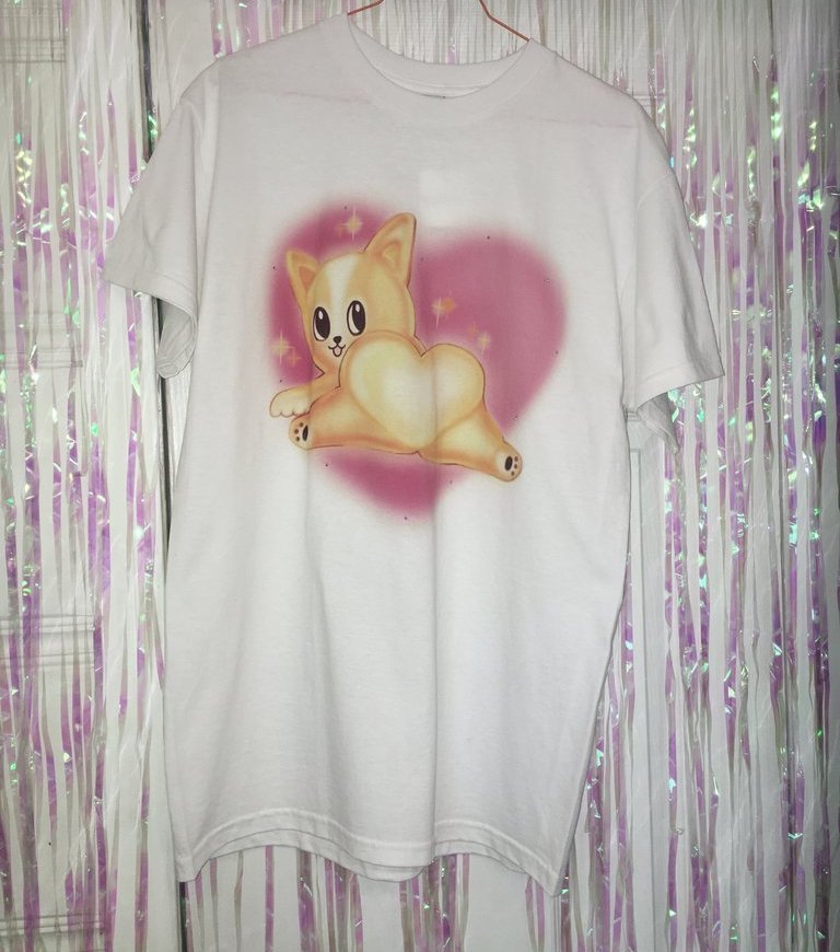 Bad Dog Style, T-Shirt, Dog, Airbrush Tee, Kathleen, Shop Kathleen, Los Angeles, Boutique, Independent Artist