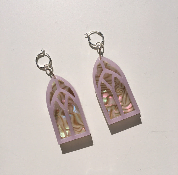 earrings, emma pryde, handmade, church window, tortoise, shop kathleen, kathleen, los angeles