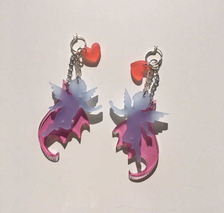 earrings, emma pryde, handmade, fallen angel, shop kathleen, kathleen, los angeles