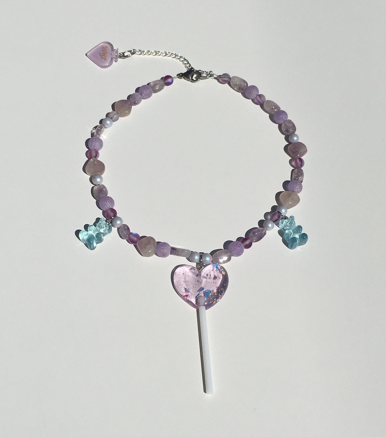 emma pryde, lollipop, choker, resin, glitter, handmade, los angeles boutique, kathleen, kathleen los angeles, gummie bear, necklace, pearls, freshwater pearls, baroque pearls