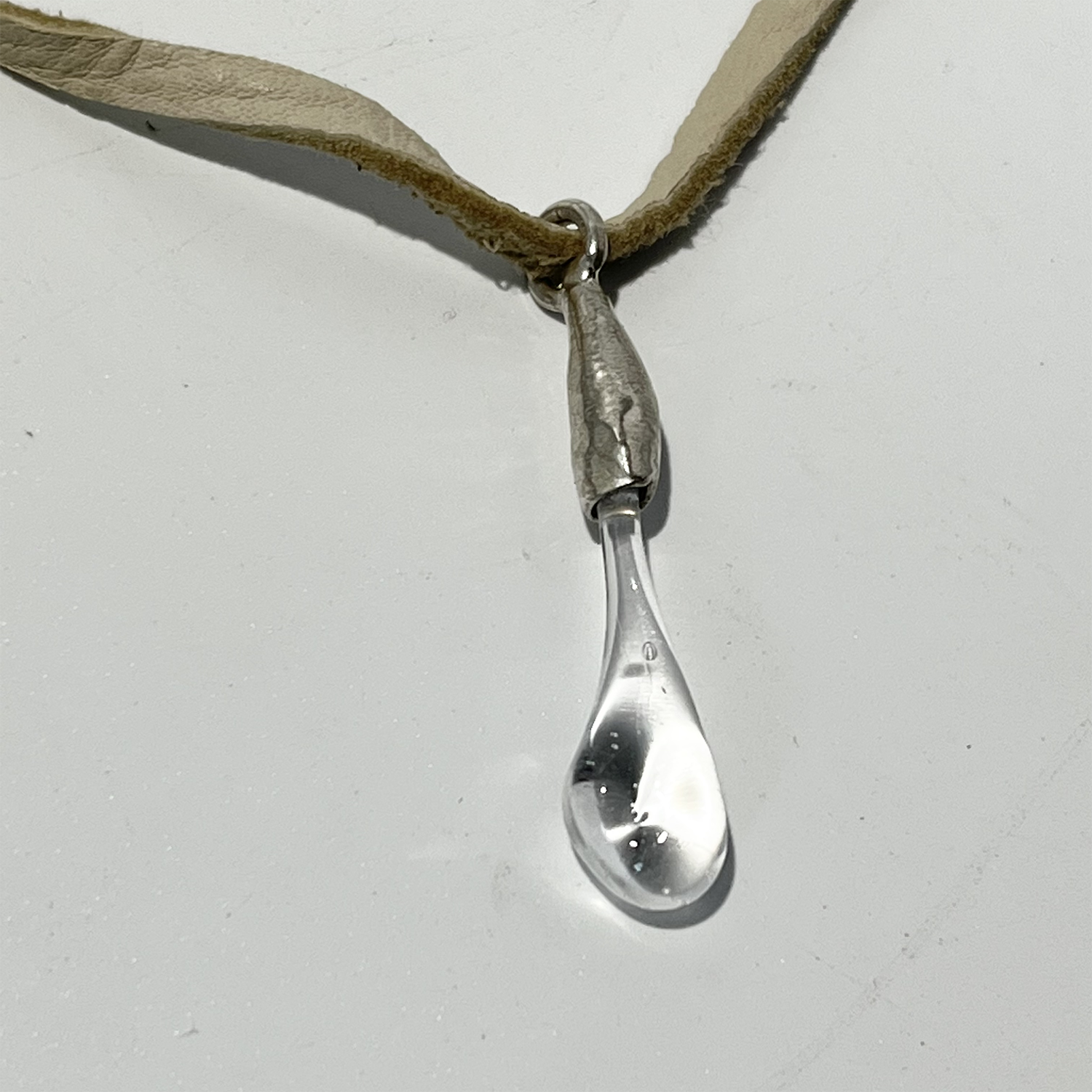 smallanimal, smallanimalmgmt, Los Angeles, Boutique, Pearl Choker, Kathleen Los Angeles, heart choker, goth choker, layered choker, polymer bead choker, silver choker, stone choker, quartz choker, pierced choker, printed jewelry, handmade beads,Kathleen, Shop Kathleen, kathleen los angeles, upcycled necklace, sustainable jewelry, Chicago jewelry, charm necklace, small business, small batch jewelry, glass jewelry, glass choker, glass pendant, leather choker, leather glass jewelry