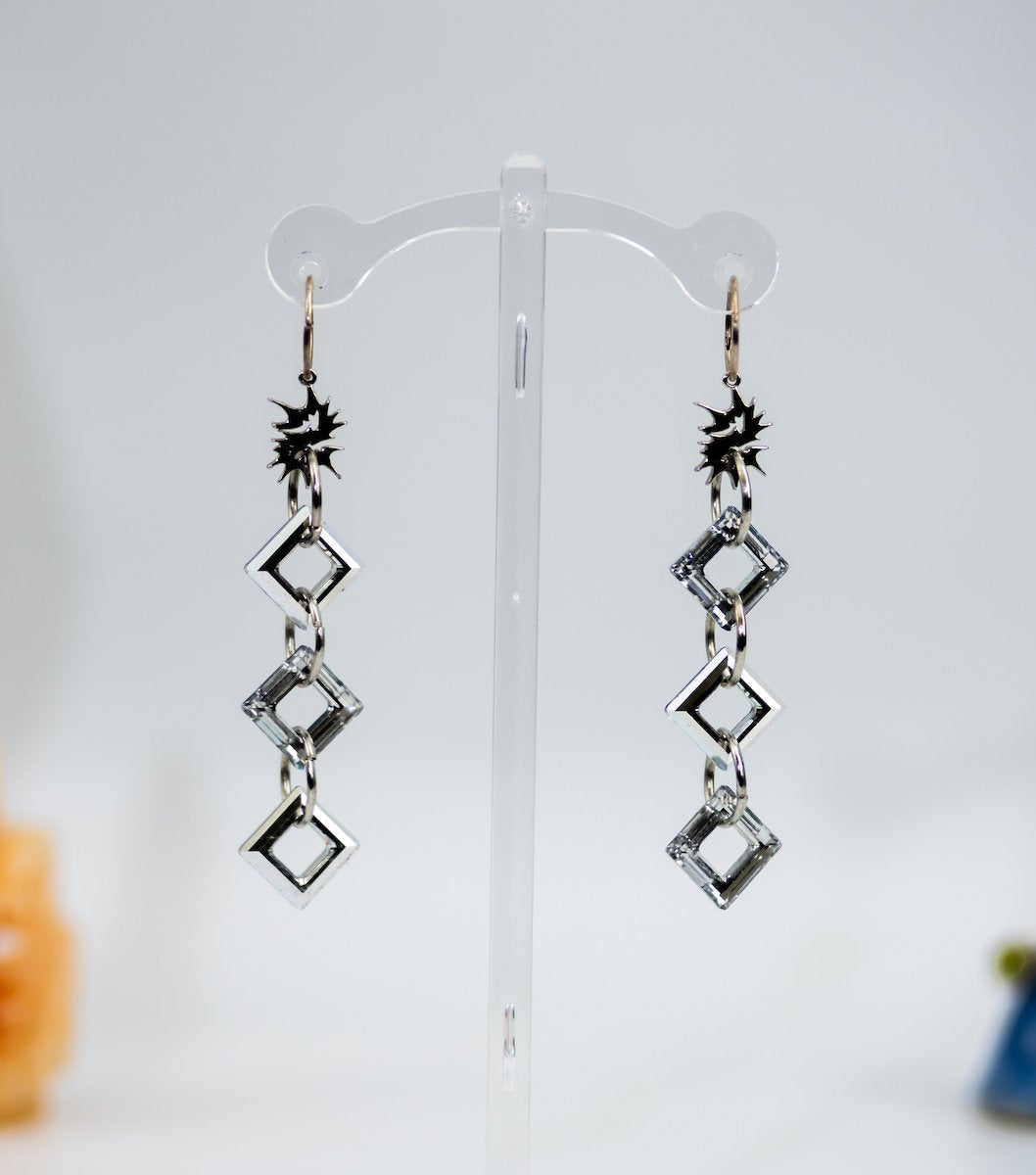 ebonny munro, jewelry, swarovski crystal earrings