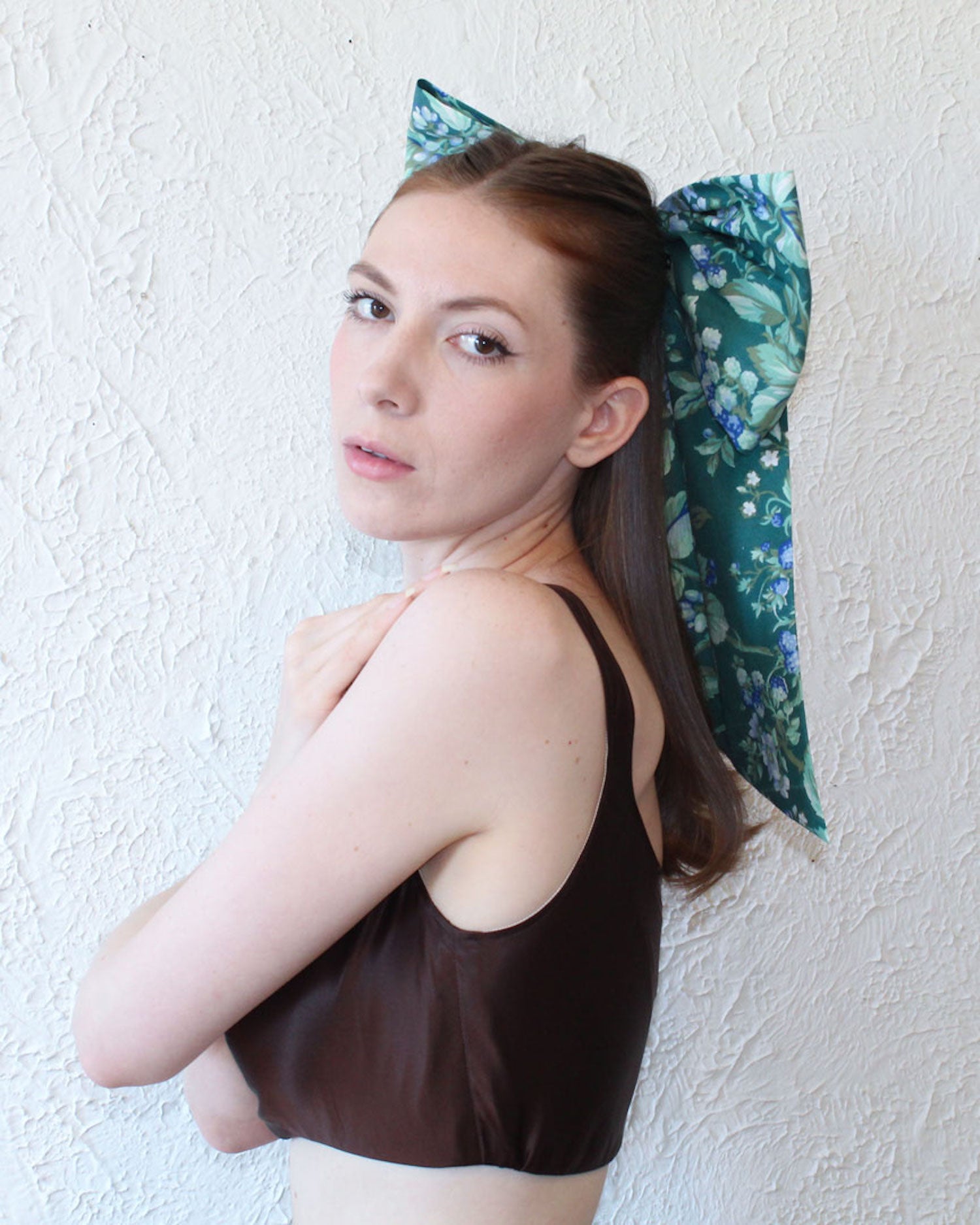 kathleen, kathleen los angeles, independent boutique, independent artist, independent designer, handmade, los angeles boutique, heather stanko, giant hair bow, hair clip, hair clip bow, vintage bow clip, vintage fabric bow, upcycled bow, hair accessories, vintage bows, vintage hair clip, shop Kathleen, oversized bow, cotton ribbon, hair ribbon