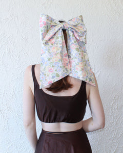 kathleen, kathleen los angeles, independent boutique, independent artist, independent designer, handmade, los angeles boutique, heather stanko, giant hair bow, hair clip, hair clip bow, vintage bow clip, vintage fabric bow, upcycled bow, hair accessories, vintage bows, vintage hair clip, shop Kathleen, oversized bow, cotton ribbon, hair ribbon