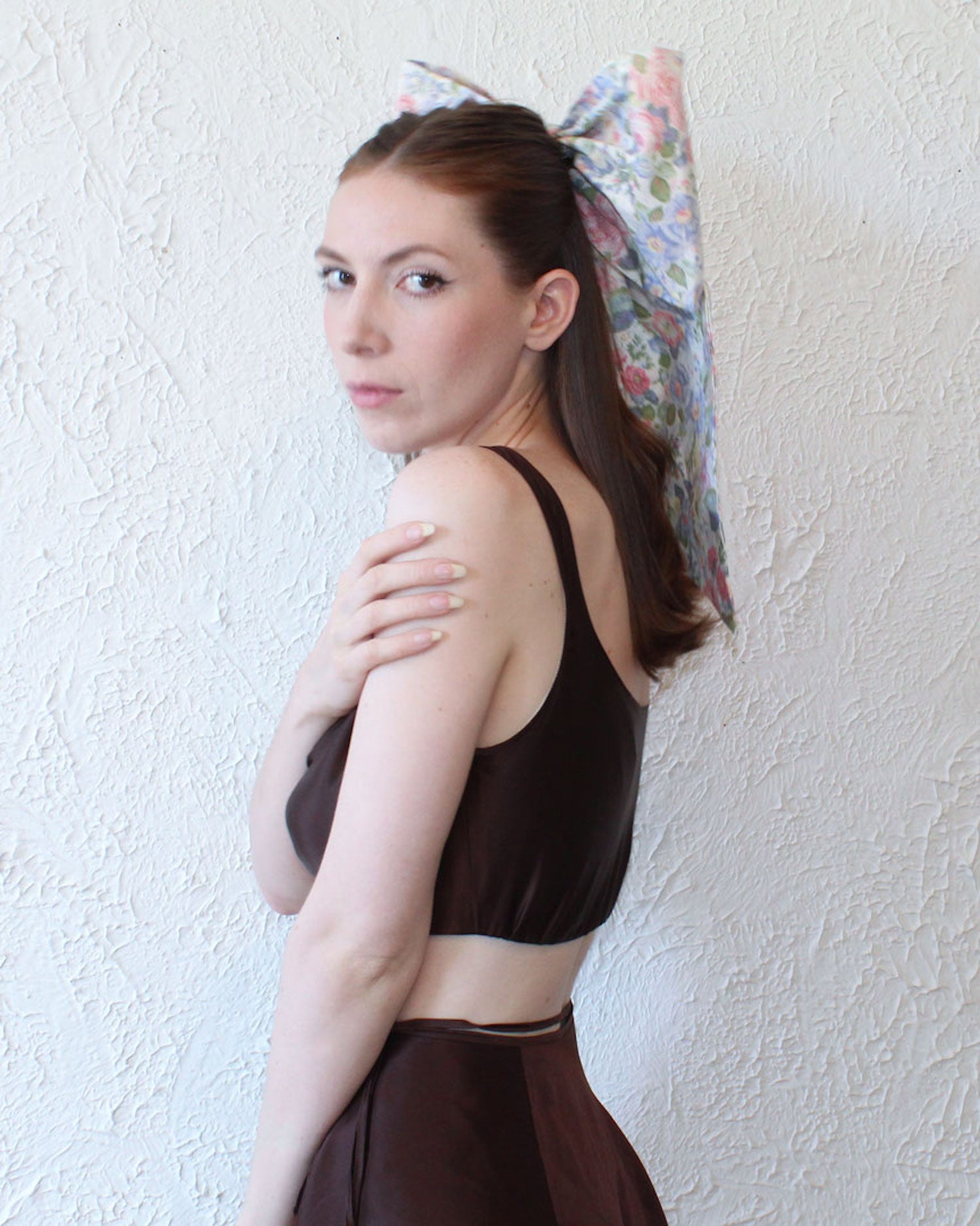 kathleen, kathleen los angeles, independent boutique, independent artist, independent designer, handmade, los angeles boutique, heather stanko, giant hair bow, hair clip, hair clip bow, vintage bow clip, vintage fabric bow, upcycled bow, hair accessories, vintage bows, vintage hair clip, shop Kathleen, oversized bow, cotton ribbon, hair ribbon