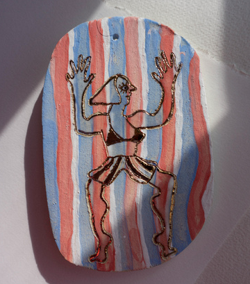 slab tile, roberta klug, art object, ceramic