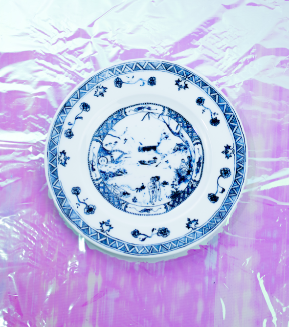 art object, alyssa goodman, porcelain, Baby Jewish, porcelain plate
