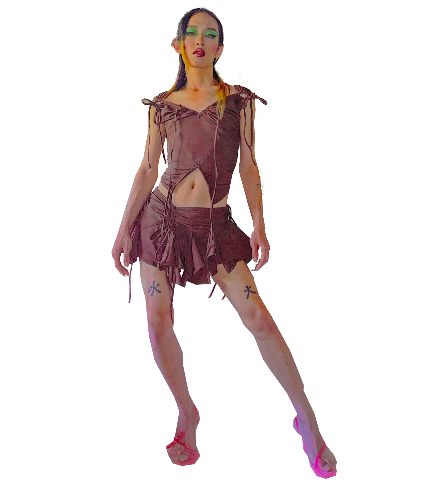Tankini Skirt - Brown