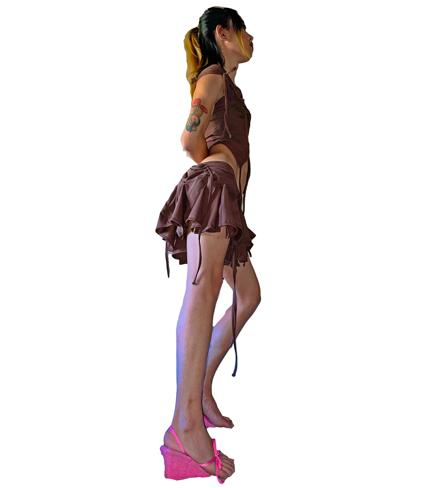 Tankini Skirt - Brown