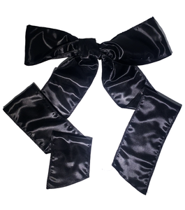 Room Shop Vintage, Scrunchie, Giant Scrunchie, Cloud Scrunchie, Organza, Kathleen, Shop Kathleen, Boutique, Los Angeles, Deadstock, organza bow, black bow, hair bow, ponytail bow, giant bow, giant ribbon
