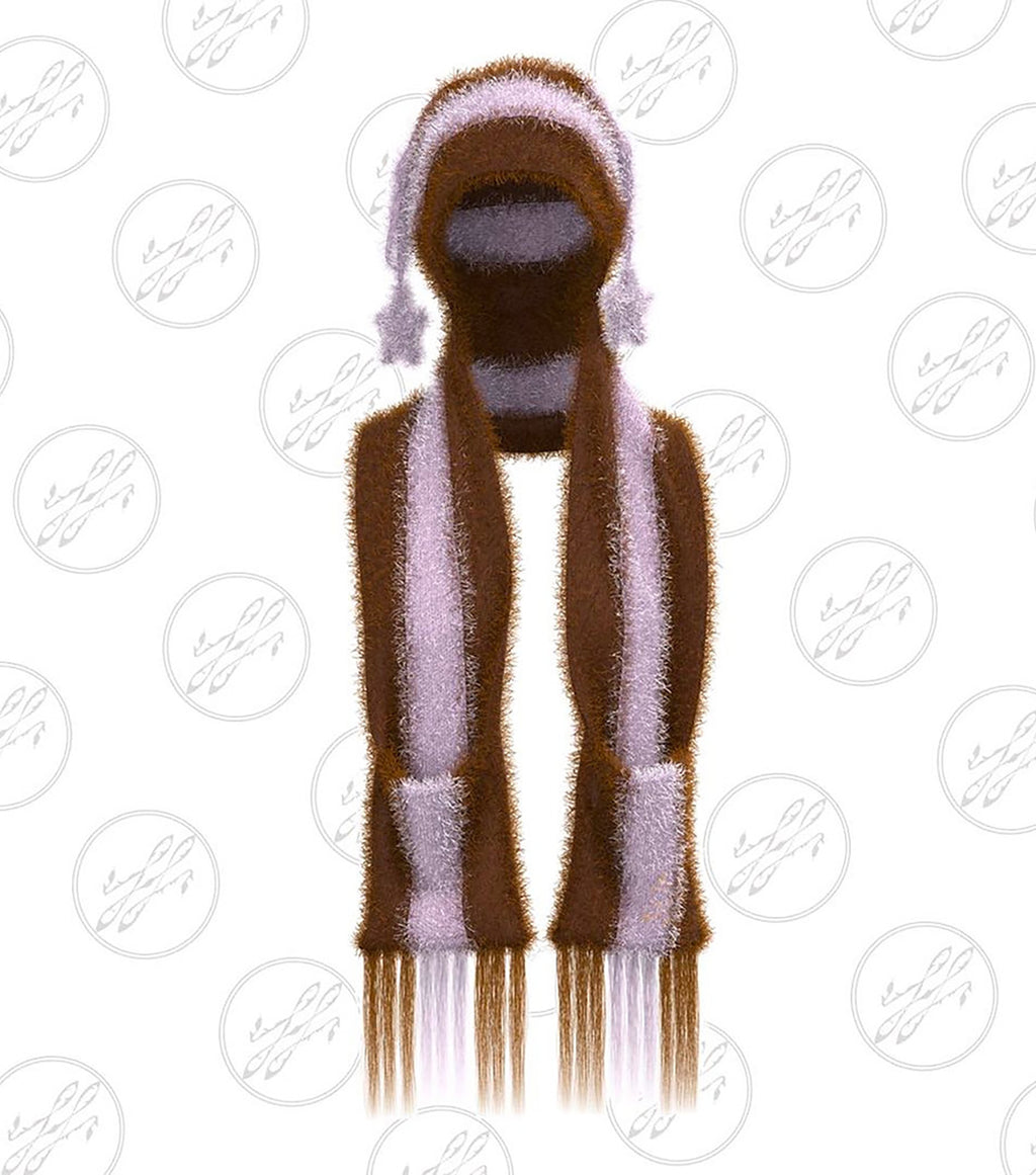 kathleen, kathleen los angeles, jester hat, jingle hat, kitty hat, pointy beanie, small batch hat, star beanie, fuguihua, scarf hat, balaclava