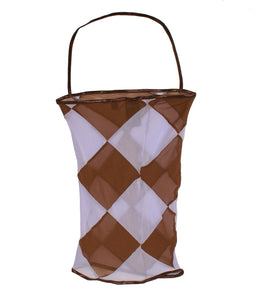 Brown & Lilac Diamond Halter Top