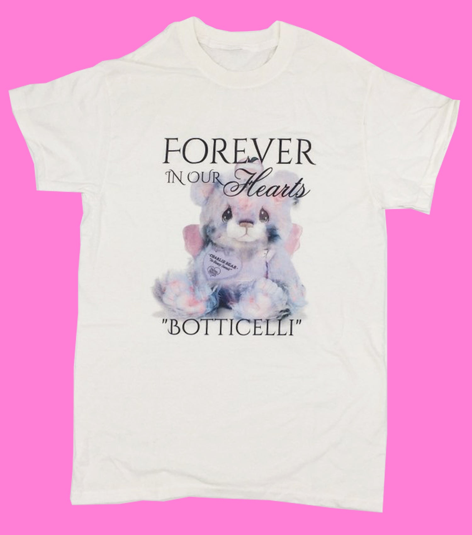  Logo Tee, Tshirt, Graphic Tee, Cotton Tee, Tshirt, Kathleen, Kathleen Los Angeles, Los Angeles Boutique, independent fashion, independent designer, independent artist, bear tshirt, fairy bear, Emma Pryde, Botticelli bear, tie dye t-shirt