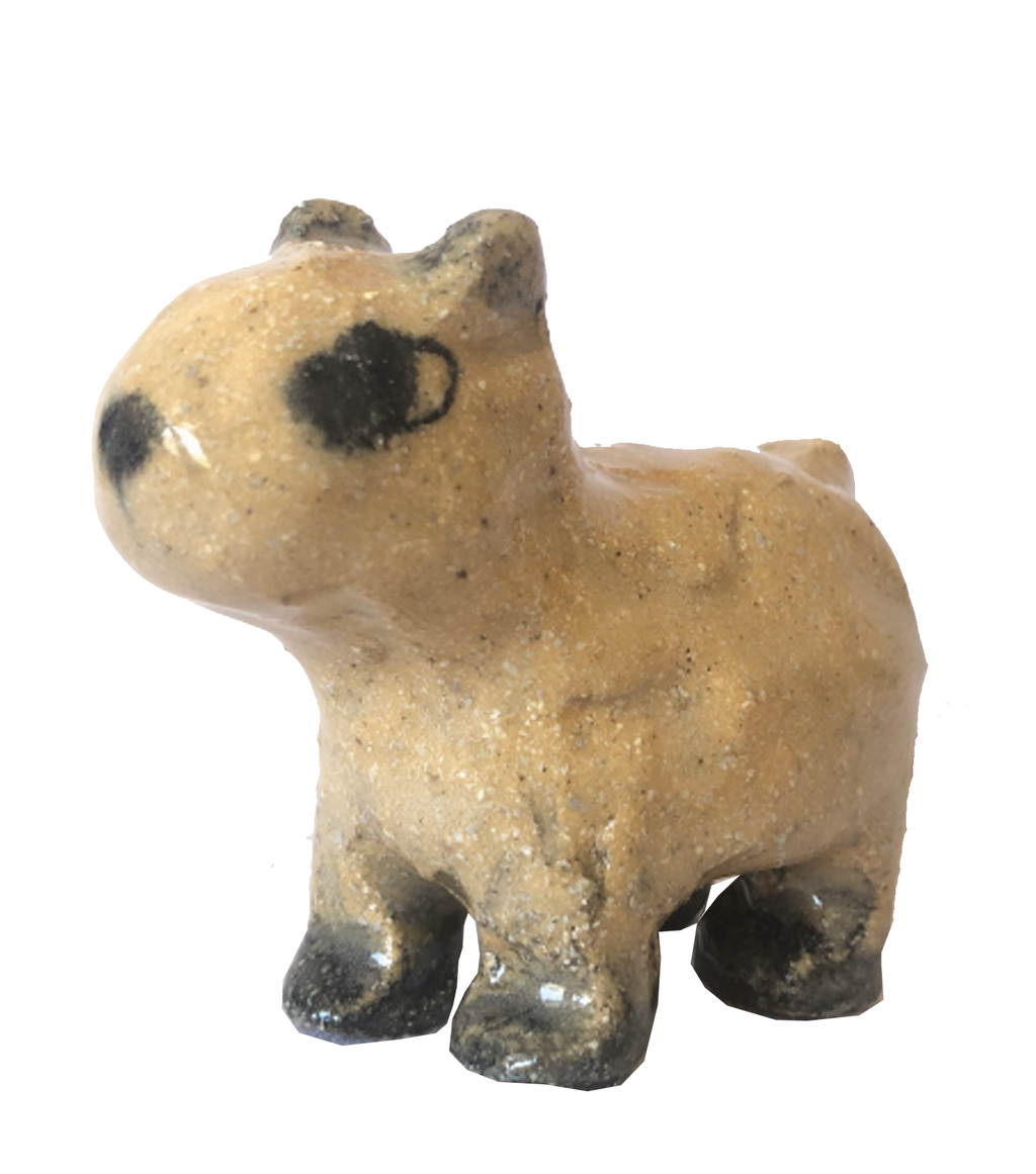 Dominique Go, Kathleen, Shop Kathleen, Ceramic, Handmade, sculpture, clay sculpture, handbuilt ceramic, mini figurine, independent artist, made in LA, clay artist, capybara sculpture