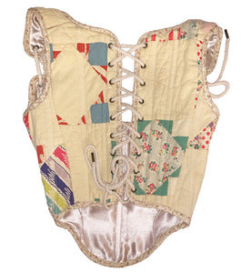 Montreal designer, independent fashion, independent designer, one of a kind, independent fashion, handmade fashion, kathleen, kathleen los angeles, independent boutique, los angeles boutique, los angeles fashion, one of a kind, quilted corset, upcycled corset, patchwork corset, tapestry corset, corset stays, bustier LAUGH, laugh by lafaille, laughbyfaille, courtepointe corset, quilt top, bow corset