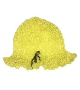 Kathleen, Shop Kathleen, Independent Designer, Crochet Hat, Sustainable, Mohair Hat, Los Angeles Boutique, Cat Randall Duffy, Crandall Duffy, Bucket hat, ruffle hat, bow hat