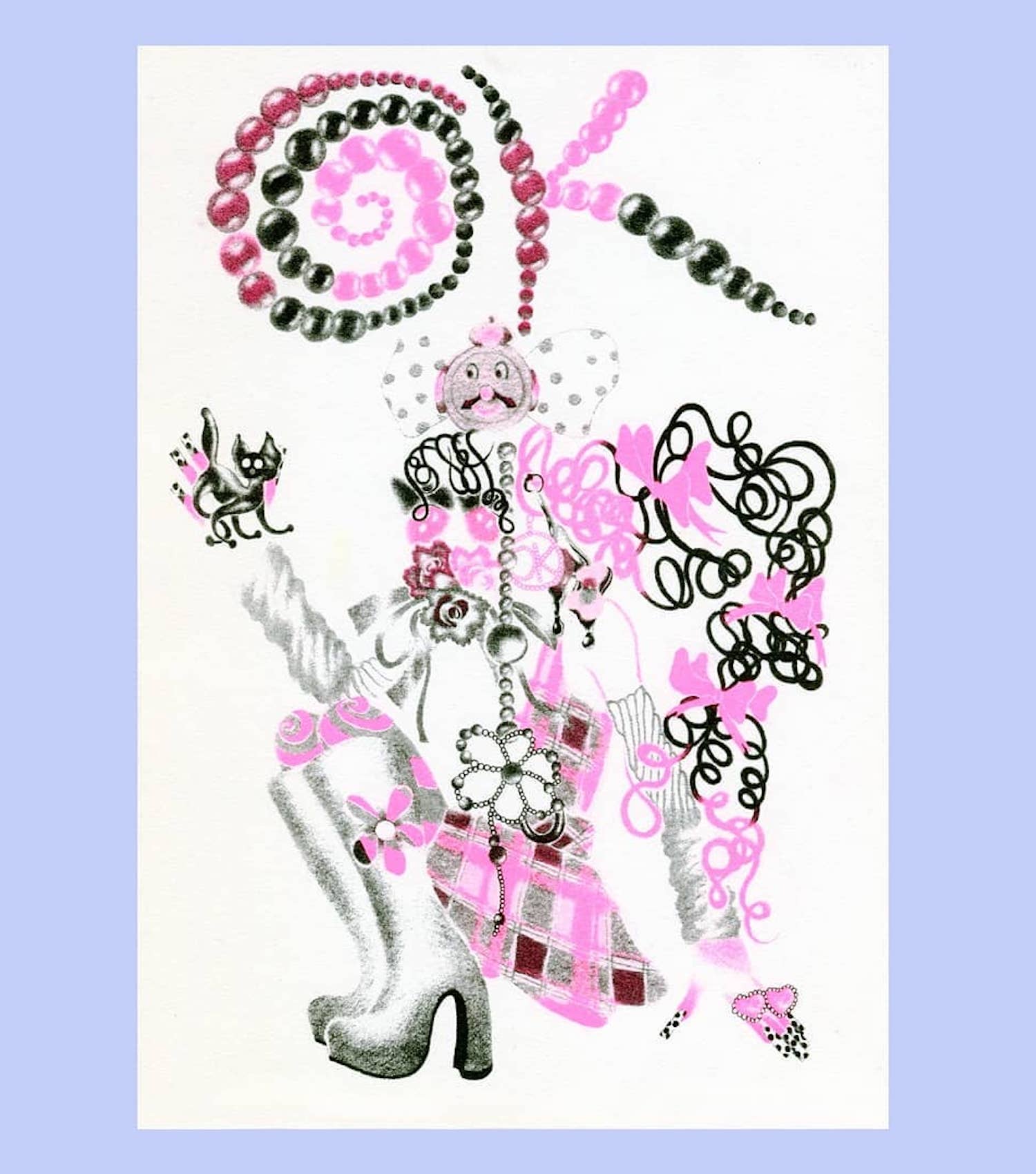 Risograph, Color risograph, Print, Poster, Artwork, ScreenprintKathleen, Kathleen Los Angeles, Independent Boutique, Independent Artist, Los Angeles Boutique, Ema Gaspar, Ema B G, Heart print, small artist print