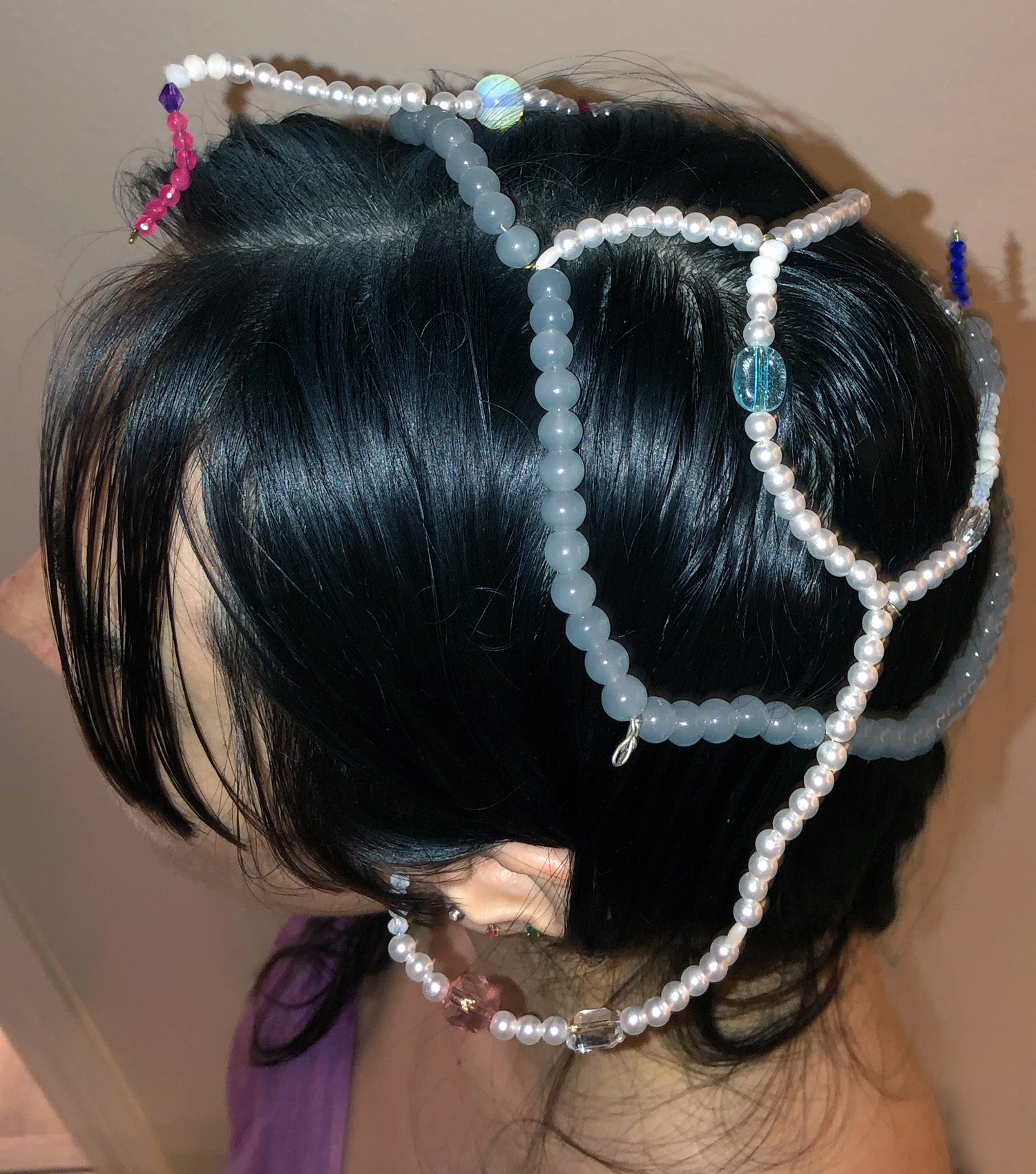 Deska, Deska Jewelry, Pearl, Headpiece, Head Jewelry, Hair Jewelry, Handmade, Los Angeles, Los Angeles Boutique, Independent Designer, Independent Artist, Kathleen, Shop Kathleen, Kathleen Los Angeles, Costume Headpiece, Costume Jewelry