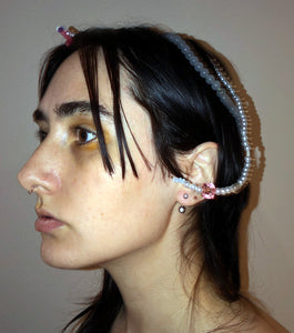 Deska, Deska Jewelry, Pearl, Headpiece, Head Jewelry, Hair Jewelry, Handmade, Los Angeles, Los Angeles Boutique, Independent Designer, Independent Artist, Kathleen, Shop Kathleen, Kathleen Los Angeles, Costume Headpiece, Costume Jewelry
