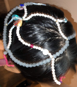 Deska, Deska Jewelry, Pearl, Headpiece, Head Jewelry, Hair Jewelry, Handmade, Los Angeles, Los Angeles Boutique, Independent Designer, Independent Artist, Kathleen, Shop Kathleen, Kathleen Los Angeles, Costume Headpiece, Costume Jewelry