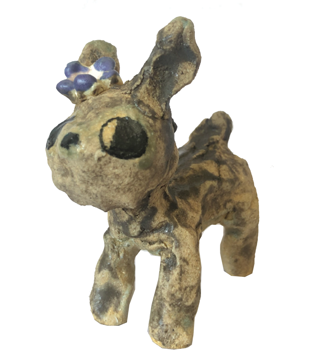 Dominique Go, Kathleen, Shop Kathleen, Ceramic, Handmade, sculpture, clay sculpture, handbuilt ceramic, mini figurine, independent artist, made in LA, clay artist, deer bambi sculpture,