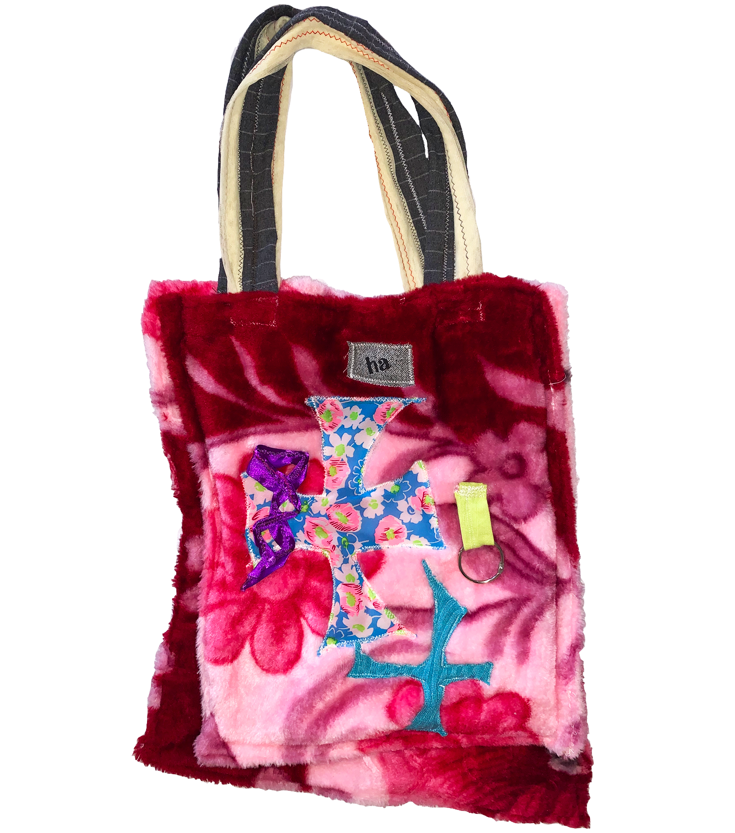 independent designer, independent boutique, handmade, independent fashion, handmade jacket, Kathleen, Shop Kathleen, Kathleen los Angeles, Los Angeles fashion, small business, l.liaxs, made in Australia, Australian designer,  upcycled, recycled, collage tote, collage purse, ethical handbag, furry handbag, fuzzy tote, diaspora, sustainable purse, sustainable bag, ethical fashion, ribbon bag, cross bag, flower bag, corset bag, sweater bag, patchwork purse, Stephanie liakos, keychain bag, handsewn bag