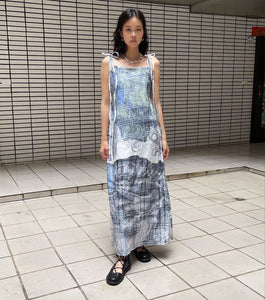 Sophie wang, Los Angeles, Kathleen, shop Kathleen, taiwan Taipei, rise, Rhode Island School of design, art, digital art, digital print, made in Taiwan, glam cult magazine, metal magazine, experimental, experimental fashion, sacred objects, trinkets, artist, designer, knitwear, print design, dress, dresses, mid length, tank, summer, summer dress, printed dress, handmade, one of a kind